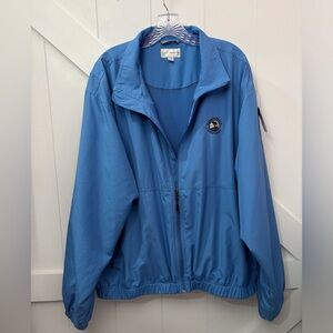 Cutter & Buck CB WeatherTec Pebble Beach Golf Links Blue Windbreaker Jacket‎ XL